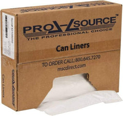 PRO-SOURCE - 1.1 mil Thick, Heavy-Duty Trash Bags - Hexene Resins, Roll Dispenser, 43" Wide x 47" High, Clear - Top Tool & Supply