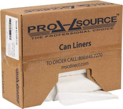 PRO-SOURCE - 1.1 mil Thick, Heavy-Duty Trash Bags - Hexene Resins, Roll Dispenser, 30" Wide x 36" High, Clear - Top Tool & Supply