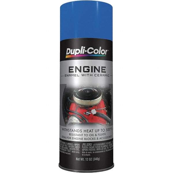 Krylon - 12 oz Old Ford Blue Automotive Heat Resistant Paint - High Gloss Finish, Comes in Aerosol Can - Top Tool & Supply