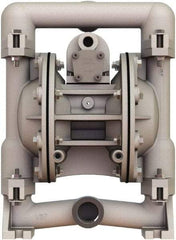 Versa-Matic - 1" NPT, Air Operated Diaphragm Pump - Santoprene Diaphragm, Aluminum Housing - Top Tool & Supply