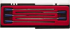 Value Collection - 5 Piece Diamond Pattern File Set - Set Includes Comprise, Square, Half Round, Round - Top Tool & Supply