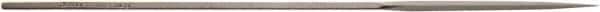 Value Collection - 5-1/2" Needle Precision Swiss Pattern Three Square File - 7/64" Width Diam, Die Sinker's Handle - Top Tool & Supply