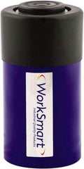 Value Collection - 25 Ton, 1.02" Stroke, 5.25 Cu In Oil Capacity, Portable Hydraulic Single Acting Cylinder - 5.15 Sq In Effective Area, 5.63" Lowered Ht., 6.65" Max Ht., 2.56" Cyl Bore Diam, 2.24" Plunger Rod Diam, 10,000 Max psi - Top Tool & Supply