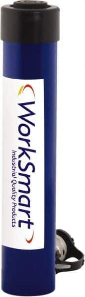 Value Collection - 15 Ton, 5.98" Stroke, 18.77 Cu In Oil Capacity, Portable Hydraulic Single Acting Cylinder - 3.14 Sq In Effective Area, 10.63" Lowered Ht., 16.61" Max Ht., 2" Cyl Bore Diam, 1.63" Plunger Rod Diam, 10,000 Max psi - Top Tool & Supply