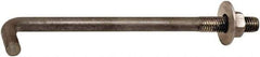 Value Collection - 3/4-10, 15" OAL Bent Anchor Bolt - Grade 2 Steel - Top Tool & Supply