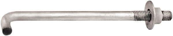 Import - 5/8-11, 12" OAL Bent Anchor Bolt - Grade 2 Steel - Top Tool & Supply