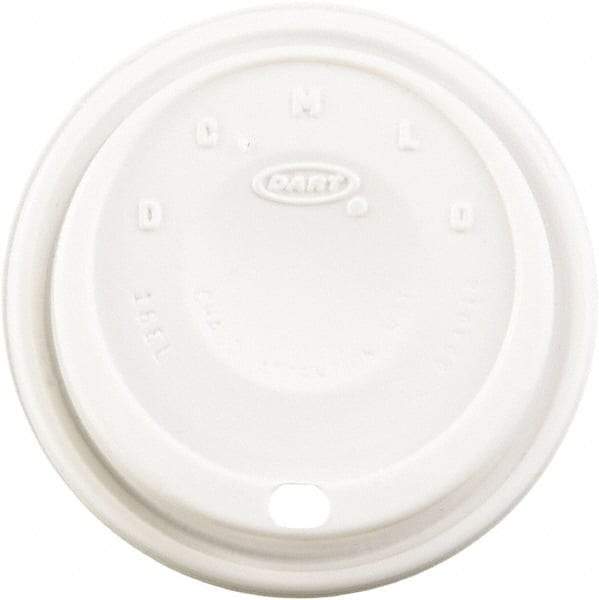 DART - Cappuccino Dome Sipper Lids, Fits 12-24 oz Cups, 1000/Carton - White - Top Tool & Supply