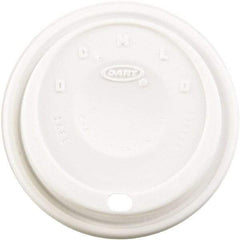 DART - Cappuccino Dome Sipper Lids, Fits 12-24 oz Cups, 1000/Carton - White - Top Tool & Supply