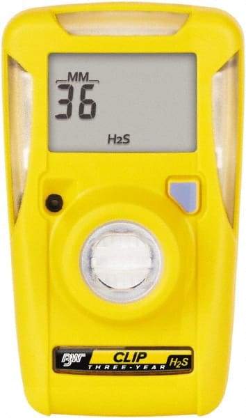 BW Technologies by Honeywell - Visual, Vibration & Audible Alarm, LCD Display, Single Gas Detector - Monitors Hydrogen Sulfide, -40 to 50°C Working Temp - Top Tool & Supply