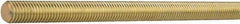 Value Collection - 3/4-10 UNC (Coarse), 2' Long, Alloy Steel General Purpose Threaded Rod - Yellow Zinc-Plated Finish, Right Hand Thread - Top Tool & Supply