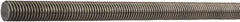 Value Collection - M24x3 UNC (Coarse), 2m Long, Stainless Steel General Purpose Threaded Rod - Uncoated, Right Hand Thread - Top Tool & Supply