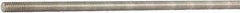 Made in USA - 1/2-13 UNC (Coarse), 3' Long, Aluminum General Purpose Threaded Rod - Uncoated, Right Hand Thread - Top Tool & Supply