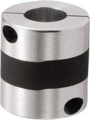 NBK - 24 to 25mm Bore, Servo Motor Flexible Coupling - 56mm OD, 60mm OAL, Aluminum Alloy, Clamp Style - Top Tool & Supply