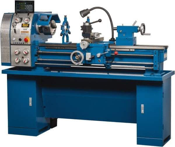 Enco - 12" Swing, 36" Between Centers, 110/220 Volt, Single Phase Bench Lathe - 5MT Taper, 1-1/2 hp, 65 to 1,810 RPM, 1-1/2" Bore Diam, 29.5mm Deep x 580mm High x 1,676mm Long - Top Tool & Supply