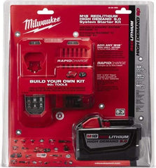 Milwaukee Tool - 18 Volt Lithium-Ion Power Tool Battery - 9 Ahr Capacity, Series M18 XC RED - Top Tool & Supply