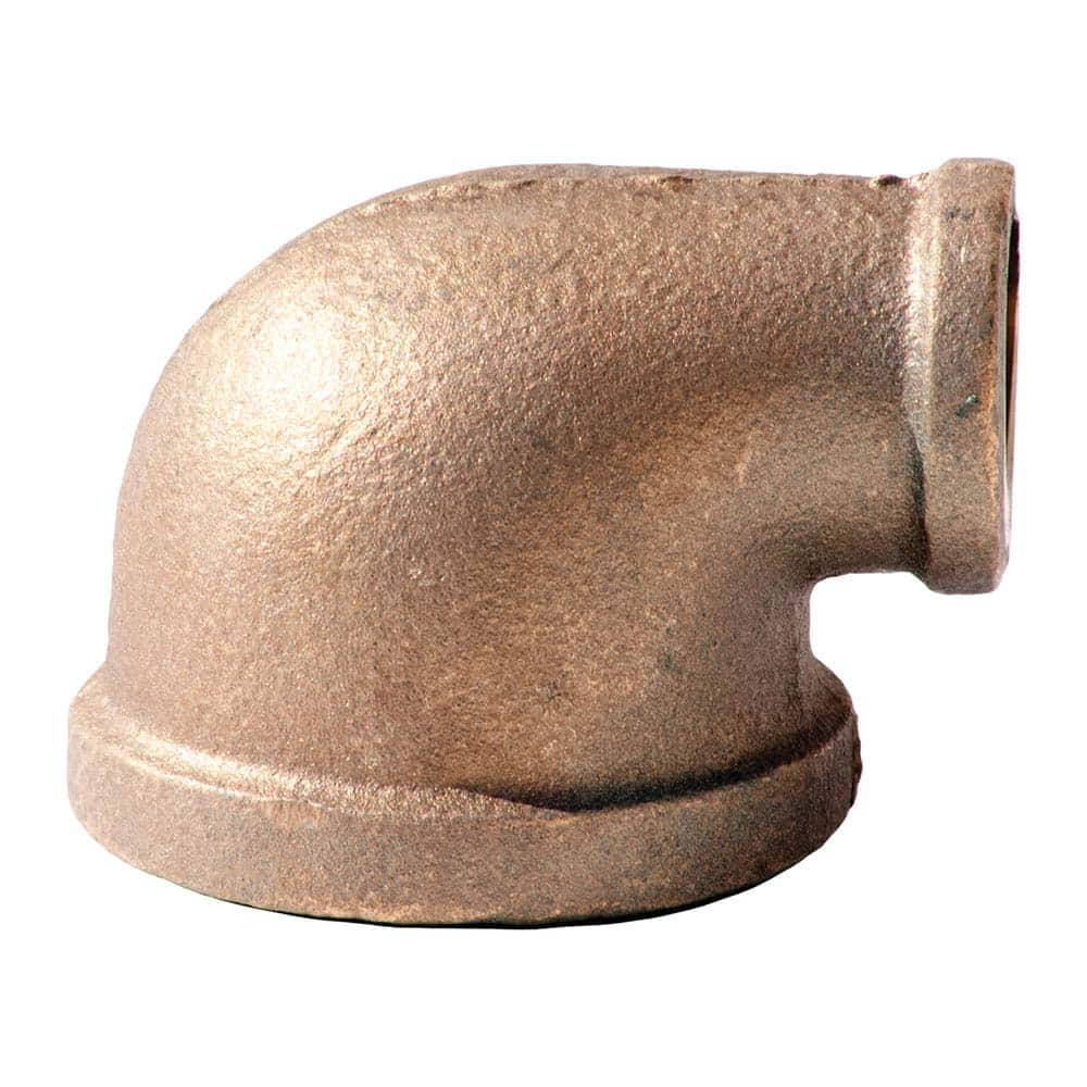 Merit Brass - Brass & Chrome Pipe Fittings Type: Reducing Elbow Fitting Size: 3/4 x 1/4 - Top Tool & Supply