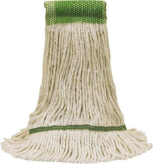 O-Cedar - 5" Green Head Band, Medium Blended Fiber Loop End Mop Head - 4 Ply - Top Tool & Supply