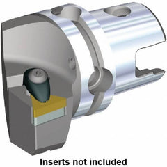 Kennametal - Left Hand Cut, Size KM40, TN.. Insert Compatiblity, Modular Turning & Profiling Cutting Unit Head - 27mm Ctr to Cutting Edge, 45mm Head Length, Through Coolant, Series Kenclamp - Top Tool & Supply