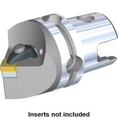 Kennametal - Neutral Cut, Size KM40, SN.. Insert Compatiblity, Modular Turning & Profiling Cutting Unit Head - 45mm Head Length, Through Coolant, Series Kenclamp - Top Tool & Supply