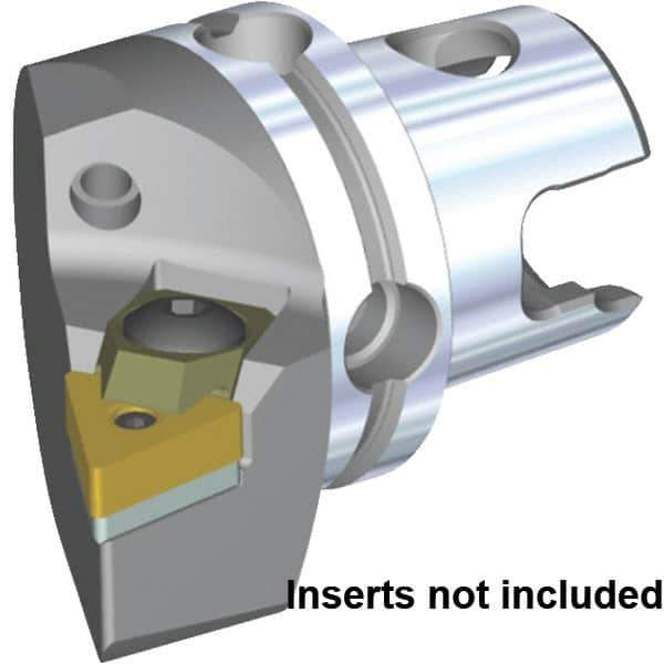 Kennametal - Right Hand Cut, Size KM40, TN.. Insert Compatiblity, Modular Turning & Profiling Cutting Unit Head - 27mm Ctr to Cutting Edge, 40mm Head Length, Through Coolant, Series S-Clamping - Top Tool & Supply