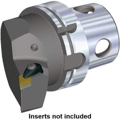 Kennametal - Left Hand Cut, Size KM4X100, DN.. Insert Compatiblity, Modular Turning & Profiling Cutting Unit Head - 63mm Ctr to Cutting Edge, 100mm Head Length, Through Coolant - Top Tool & Supply