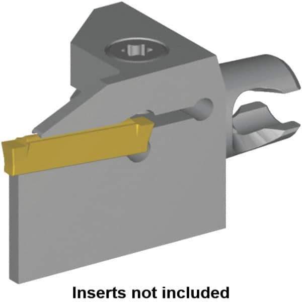 Kennametal - A4S Insert, 30mm Head Length, 2mm Min Groove Width, Modular Grooving Cutting Unit Head - Right Hand Cut, System Size KM16, Series Micro A4 - Top Tool & Supply