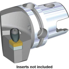 Kennametal - Left Hand Cut, Size KM40, CN.. Insert Compatiblity, Modular Turning & Profiling Cutting Unit Head - 24mm Ctr to Cutting Edge, 45mm Head Length, Through Coolant, Series Kenclamp - Top Tool & Supply