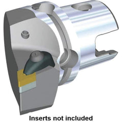 Kennametal - Left Hand Cut, Size KM40, DN.. Insert Compatiblity, Modular Turning & Profiling Cutting Unit Head - 27mm Ctr to Cutting Edge, 50mm Head Length, Through Coolant, Series Kenclamp - Top Tool & Supply