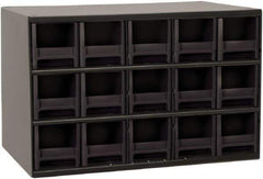 Akro-Mils - 15 Drawer, Small Parts Cabinet - 11" Deep x 17" Wide x 11" High - Top Tool & Supply