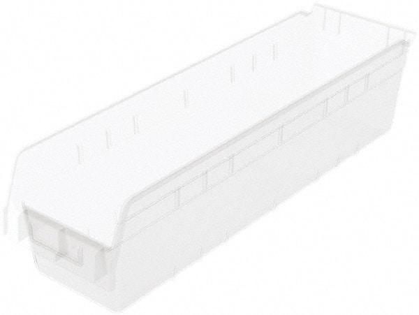 Akro-Mils - 23-5/8" Deep, Clear Polymer Hopper Shelf Bin - 6" High x 6-5/8" Wide x 23-5/8" Long - Top Tool & Supply