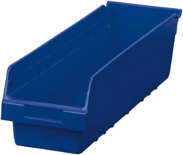 Akro-Mils - 23-5/8" Deep, Blue Polymer Hopper Shelf Bin - 6" High x 6-5/8" Wide x 23-5/8" Long - Top Tool & Supply