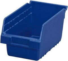 Akro-Mils - 11-5/8" Deep, Blue Polymer Hopper Shelf Bin - 6" High x 6-5/8" Wide x 11-5/8" Long - Top Tool & Supply