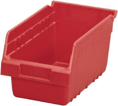 Akro-Mils - 11-5/8" Deep, Red Polymer Hopper Shelf Bin - 6" High x 6-5/8" Wide x 11-5/8" Long - Top Tool & Supply