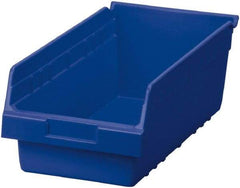 Akro-Mils - 17-7/8" Deep, Blue Polymer Hopper Shelf Bin - 6" High x 8-3/8" Wide x 17-7/8" Long - Top Tool & Supply