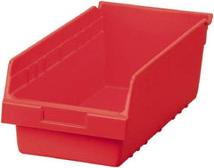 Akro-Mils - 17-7/8" Deep, Red Polymer Hopper Shelf Bin - 6" High x 8-3/8" Wide x 17-7/8" Long - Top Tool & Supply