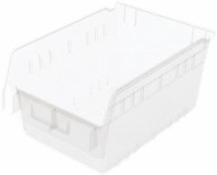 Akro-Mils - 11-5/8" Deep, Clear Polymer Hopper Shelf Bin - 6" High x 8-3/8" Wide x 11-5/8" Long - Top Tool & Supply