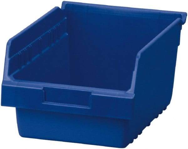 Akro-Mils - 11-5/8" Deep, Blue Polymer Hopper Shelf Bin - 6" High x 8-3/8" Wide x 11-5/8" Long - Top Tool & Supply