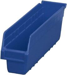 Akro-Mils - 17-7/8" Deep, Blue Polymer Hopper Shelf Bin - 6" High x 4-1/8" Wide x 17-7/8" Long - Top Tool & Supply