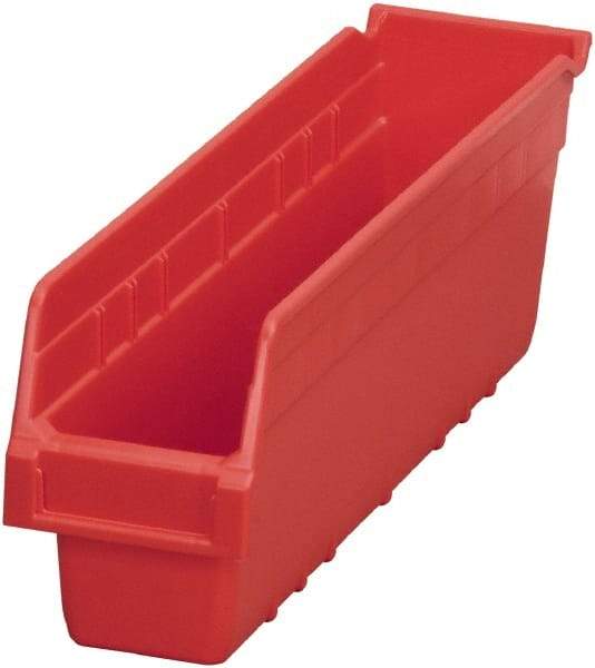 Akro-Mils - 17-7/8" Deep, Red Polymer Hopper Shelf Bin - 6" High x 4-1/8" Wide x 17-7/8" Long - Top Tool & Supply