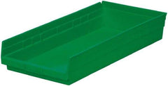 Akro-Mils - 513 Lb. Load Capacity, 23-5/8" Deep, Green Hopper Shelf Bin - 4" High x 11-1/8" Wide x 23-5/8" Long - Top Tool & Supply