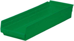 Akro-Mils - 346 Lb. Load Capacity, 23-5/8" Deep, Green Hopper Shelf Bin - 4" High x 8-3/8" Wide x 23-5/8" Long - Top Tool & Supply