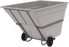 Akro-Mils - 2,000 Lb Load Capacity, 2 Cu Yd, Plastic Tilt Truck - 48" Wide x 85" Long x 51" High, Gray - Top Tool & Supply