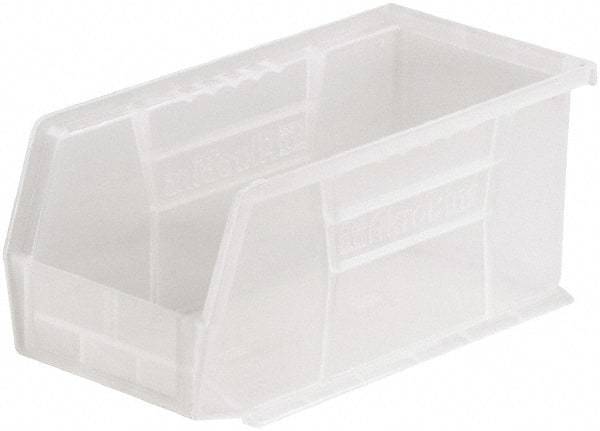 Akro-Mils - 30 Lb. Load Capacity, 10-7/8" Deep, Clear Polymer Hopper Stacking Bin - 5" High x 5-1/2" Wide x 10-7/8" Long - Top Tool & Supply