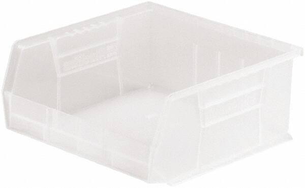 Akro-Mils - 50 Lb. Load Capacity, 10-7/8" Deep, Clear Polymer Hopper Stacking Bin - 5" High x 11" Wide x 10-7/8" Long - Top Tool & Supply