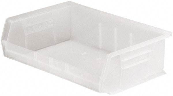 Akro-Mils - 60 Lb. Load Capacity, 10-7/8" Deep, Clear Polymer Hopper Stacking Bin - 5" High x 16-1/2" Wide x 10-7/8" Long - Top Tool & Supply