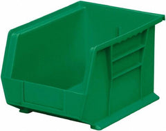 Akro-Mils - 50 Lb. Load Capacity, 10-3/4" Deep, Green Polymer Hopper Stacking Bin - 7" High x 8-1/4" Wide x 10-3/4" Long - Top Tool & Supply