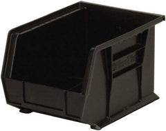 Akro-Mils - 50 Lb. Load Capacity, 10-3/4" Deep, Black Polymer Hopper Stacking Bin - 7" High x 8-1/4" Wide x 10-3/4" Long - Top Tool & Supply