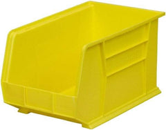 Akro-Mils - 60 Lb. Load Capacity, 18" Deep, Yellow Polymer Hopper Stacking Bin - 10" High x 11" Wide x 18" Long - Top Tool & Supply