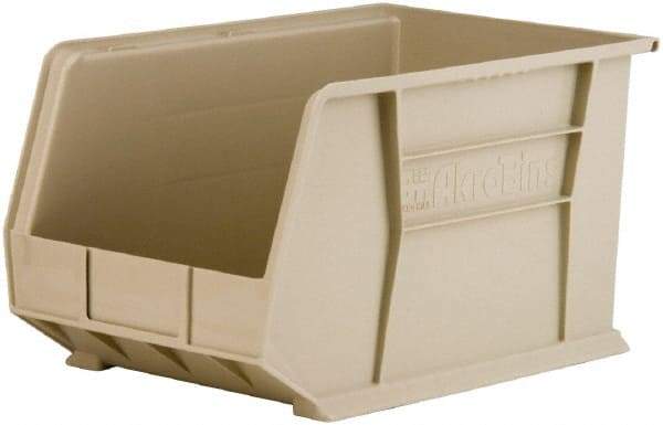 Akro-Mils - 60 Lb. Load Capacity, 18" Deep, Gray Polymer Hopper Stacking Bin - 10" High x 11" Wide x 18" Long - Top Tool & Supply