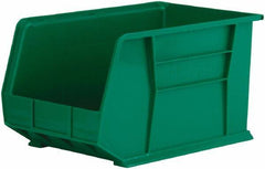 Akro-Mils - 60 Lb. Load Capacity, 18" Deep, Green Polymer Hopper Stacking Bin - 10" High x 11" Wide x 18" Long - Top Tool & Supply